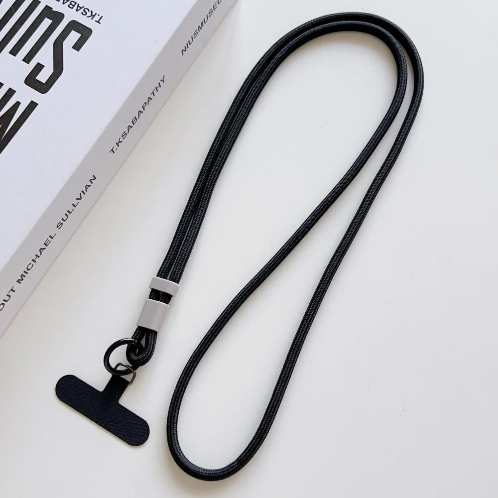 Candy Color Crossbody Colorful Long Strap for Mobile Phone Adjustable Lanyard Necklace Hanging Rope Anti-Lost Accessories