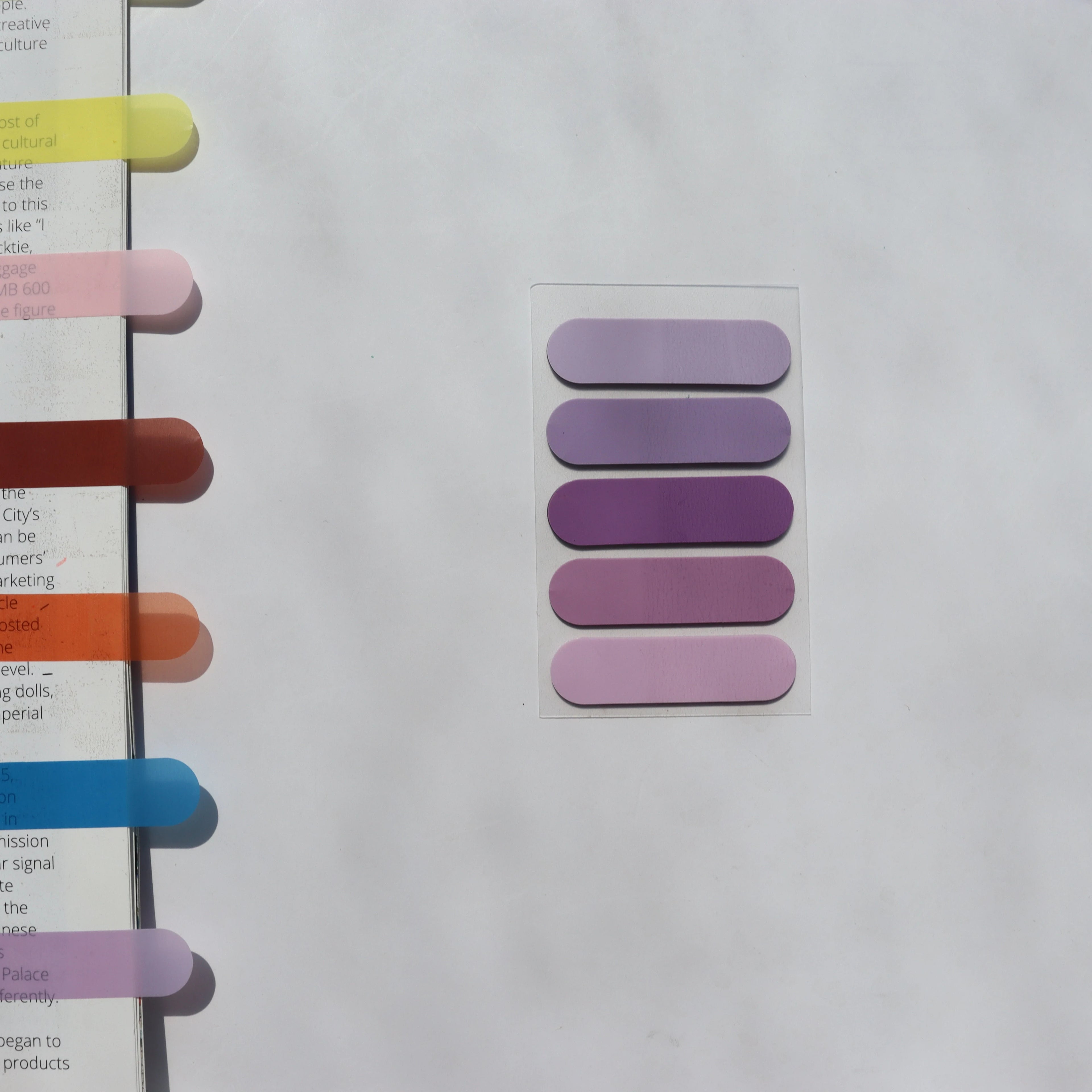 100 Sheets Transparent Sticky Notes Self-Adhesive BookMarker Annotation Reading Book Clear Tab Kawaii Cute Stationery