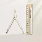 3 in 1 Compass Geometry Set with Ruler Pencil Kawaii Multifunctional Drawing Compass Math Geometry Tool Office School Supplies