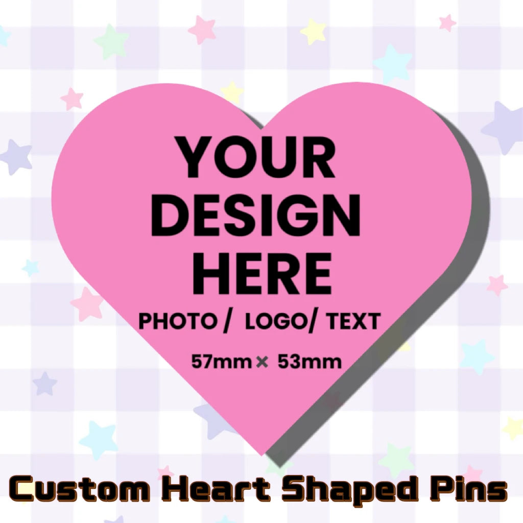 1Pcs Customized Personalized Heart-Shaped Tin Badges With Text Designs And Logo Printing A Perfect Gift For Children Loved Ones