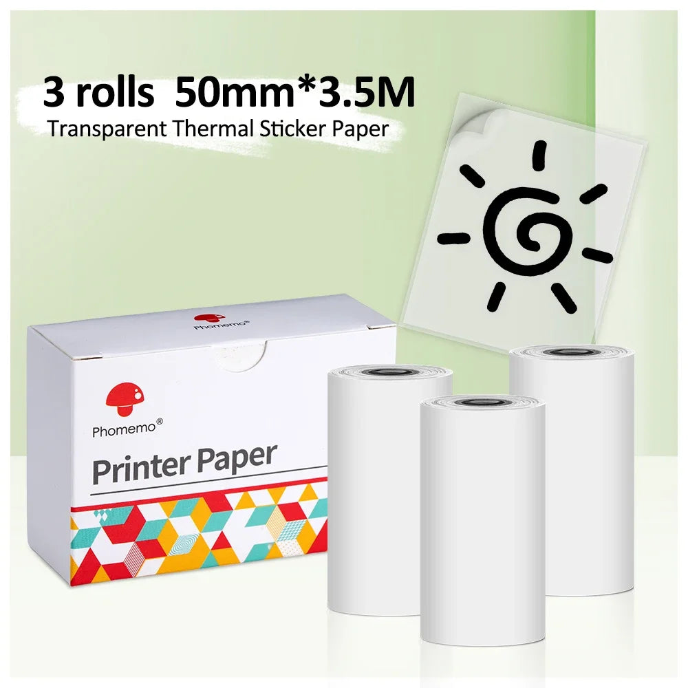 Phomemo M02Pro Mini Portable Thermal Printer Wireless Photo Labeler 300dpi Inkless Printing 15/25/50/53mm for Easy Labeling
