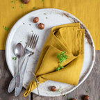 6/12PCS 40x40cm Cotton Linen Cloth Napkins Thickened Durable Placemat Reusable for Kitchen Dining Wedding Decoration