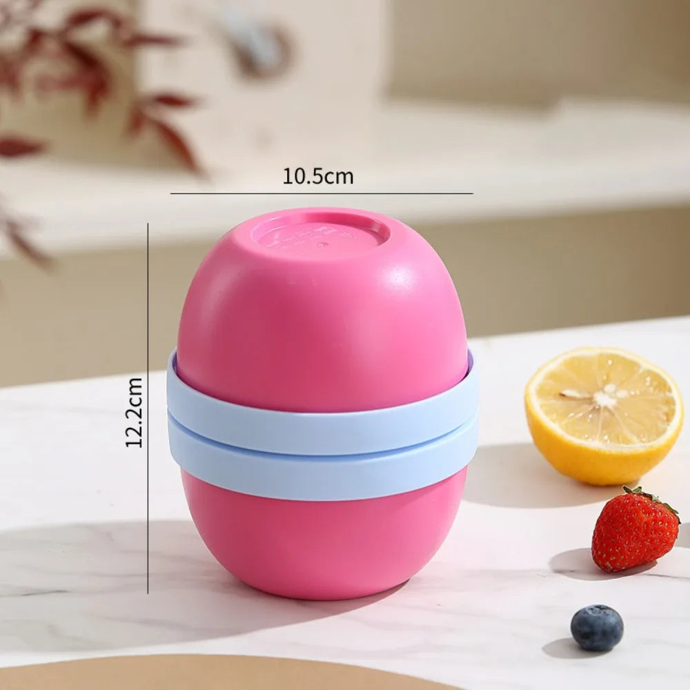 Double Layer Overnight Oats Container with Lids and Spoons Seal Breakfast Cup Milk Cup PP Large Capacity