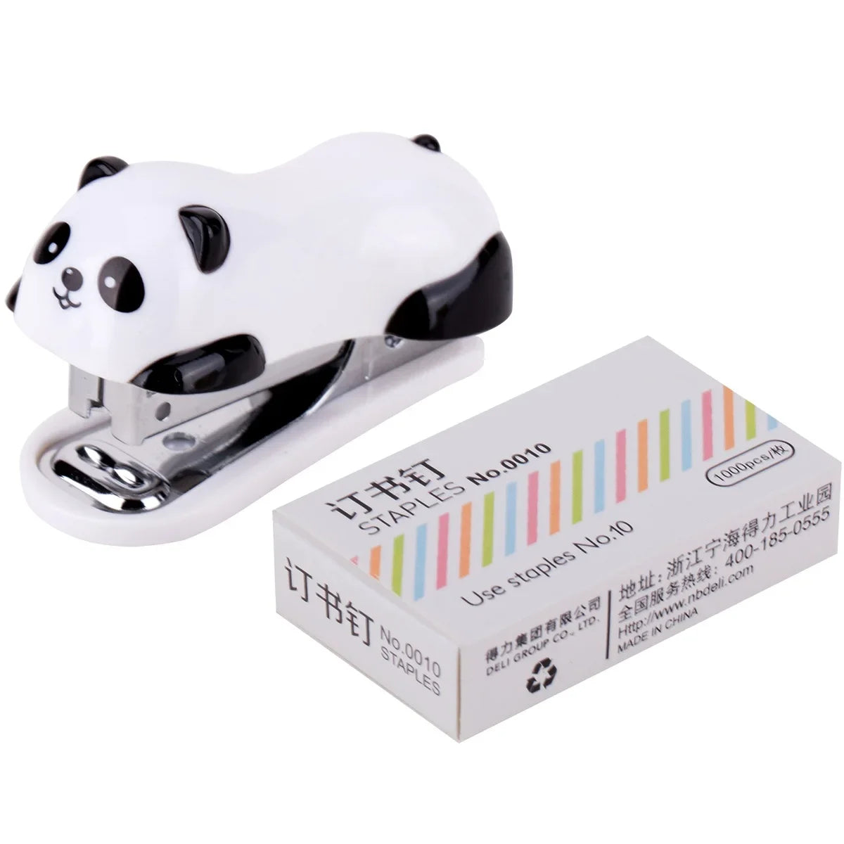 Cute Little Animals Panda Stapler Set Escolar Papelaria School Office Supply Student Prize Birthday Gift