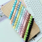 Candy-colored Metal Loose-leaf Iron Clip Macaroon 6-hole Binder A5 Binder Loose-leaf  Binder Clips Notebook Loose-leaf Rings