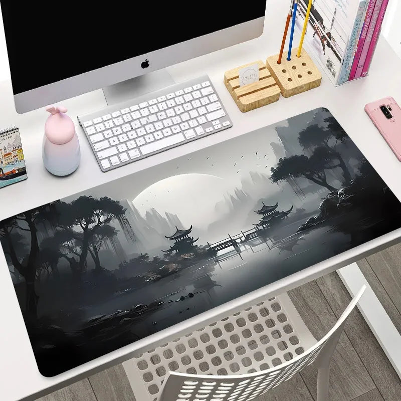 Night Moonlight Large Cool Mouse Pad Laptop Non-Slip Esports Office Desk Mat Game Player Mousepad Mini PC Desktop Accessories