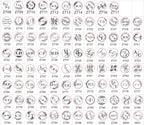 Customize Embossing Stamp Wedding Monogram Embosser Stamp,Personalized 2 initials Embosser Stamp,Wedding gift,hand held embosser