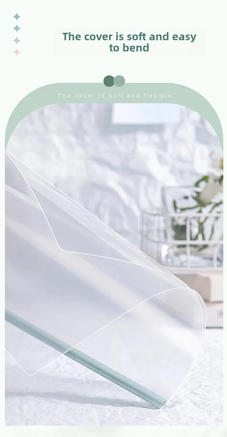 10pcs Transparent File Document Thicken Draw Rod A4 Folder Test Paper Storage Bag Clip Office Folder Organizer Office Supplies