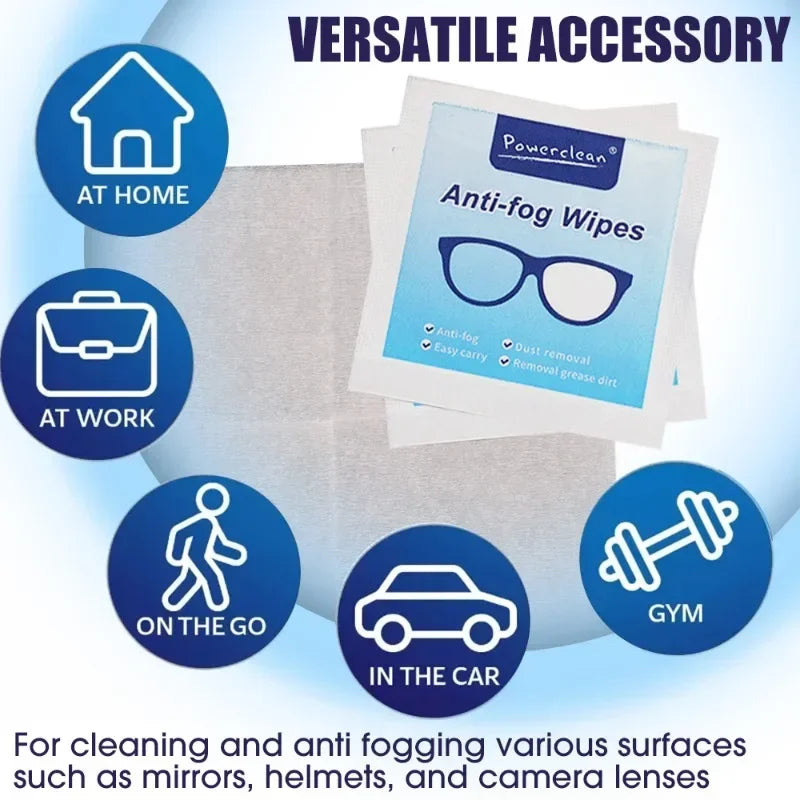 10-100Pcs Glasses Cleaning Wet Paper Disposable Anti Fog Misting Dust Remover Lens Wipes Sunglasses Phone Screen Cleaner