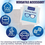 10-100Pcs Glasses Cleaning Wet Paper Disposable Anti Fog Misting Dust Remover Lens Wipes Sunglasses Phone Screen Cleaner