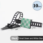 10/20/30PCS Cable Tie Wire Management Clips Cable Organizer for Desk Wall Adjustable Cable Holder Power Cord Car Organizer Clamp