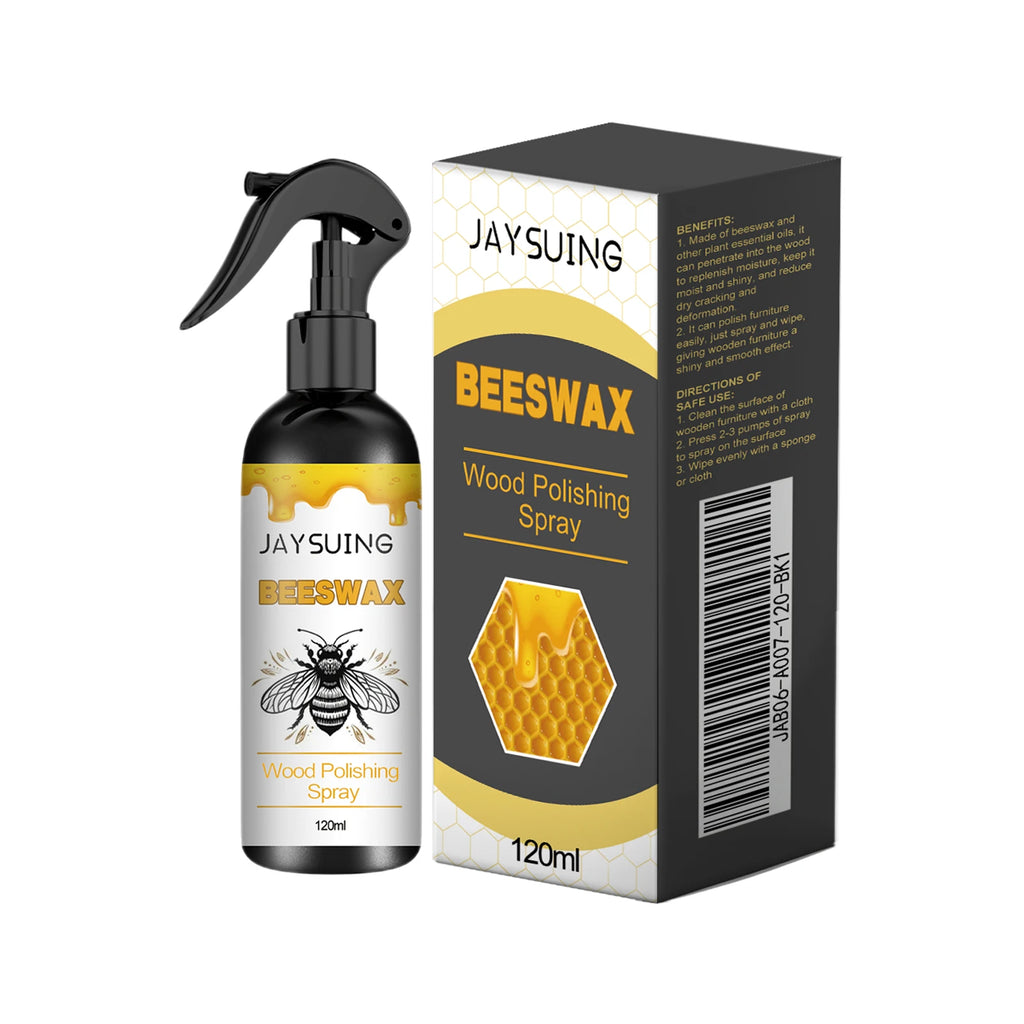 Beeswax Wood Polishing Spray Furniture Scratch Repair Floor Seasoning Wax   Restores Shine Waterproof Removes Wax Dirt Eco-Frien