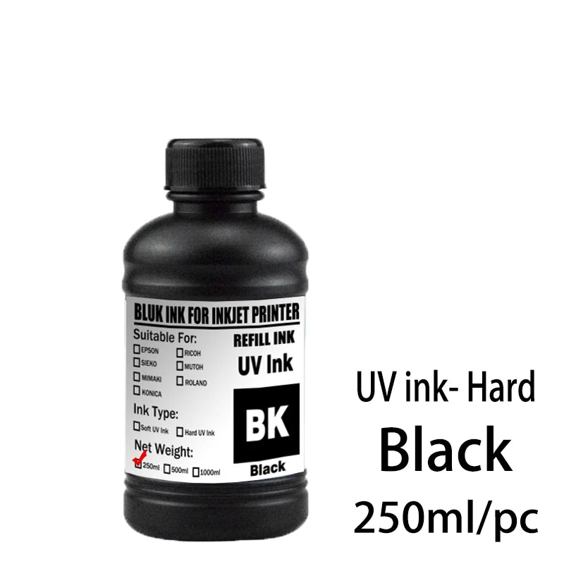 For Epson UV Hard ink Soft ink White LED UV Ink For Epson DX5 DX7 XP600 TX800 Printhead I3200 I1600 R1900 R2000 Rl800 Printer