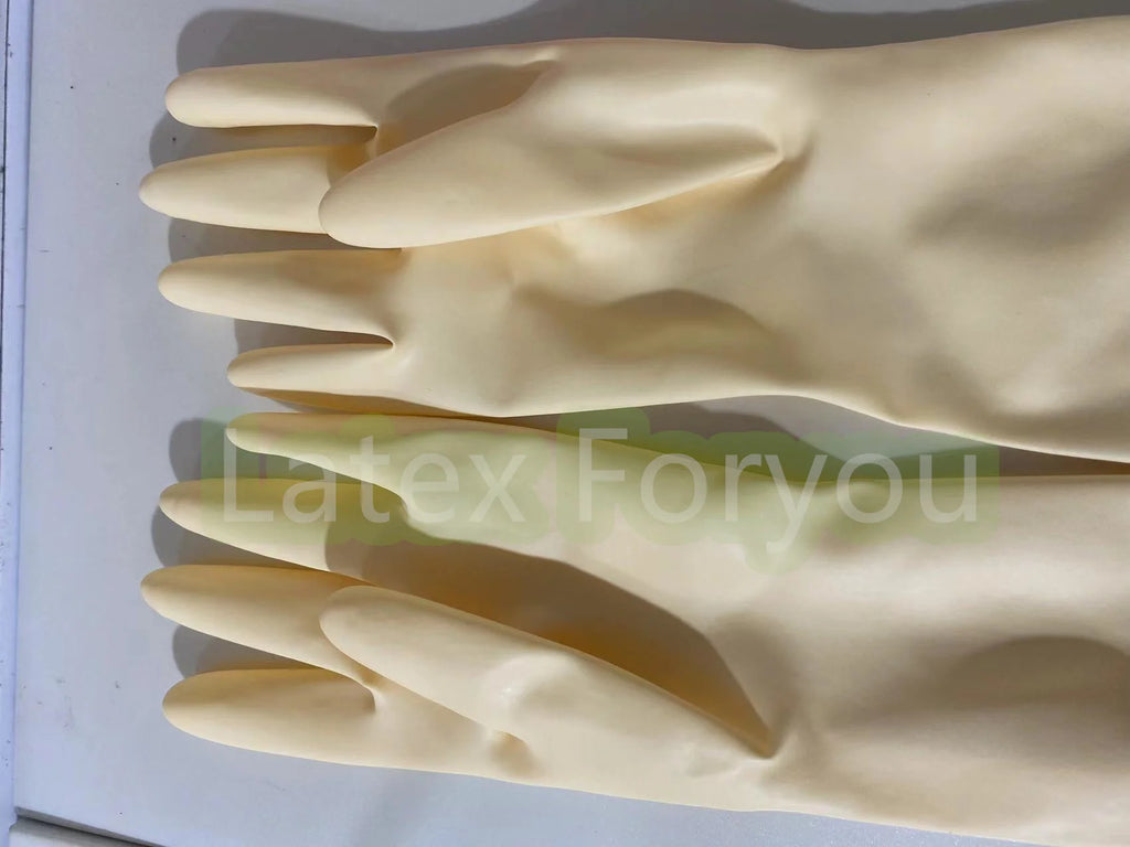 Free Shipping 100% Natural Latex Unisex Classic Flash Red Short Latex Gloves Slim Finger Hand Finger Gloves Seamless