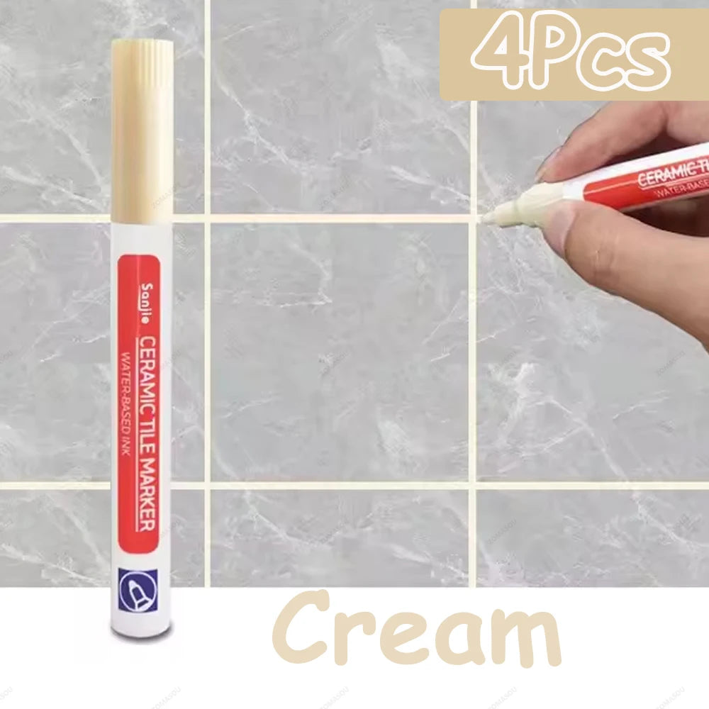1-10Pcs 10 Colors Waterproof Tile Floor Marker Pen Wall Grout Pen for Kitchen Bathroom Ceramic Seam Paint Gap Repair Tools