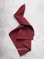 10pcs Napkins 40X40CM Plain Washed Cotton Classic Style Tea Towel Dining Place Mats Home Kitchen Dinner Wedding Settings Decor
