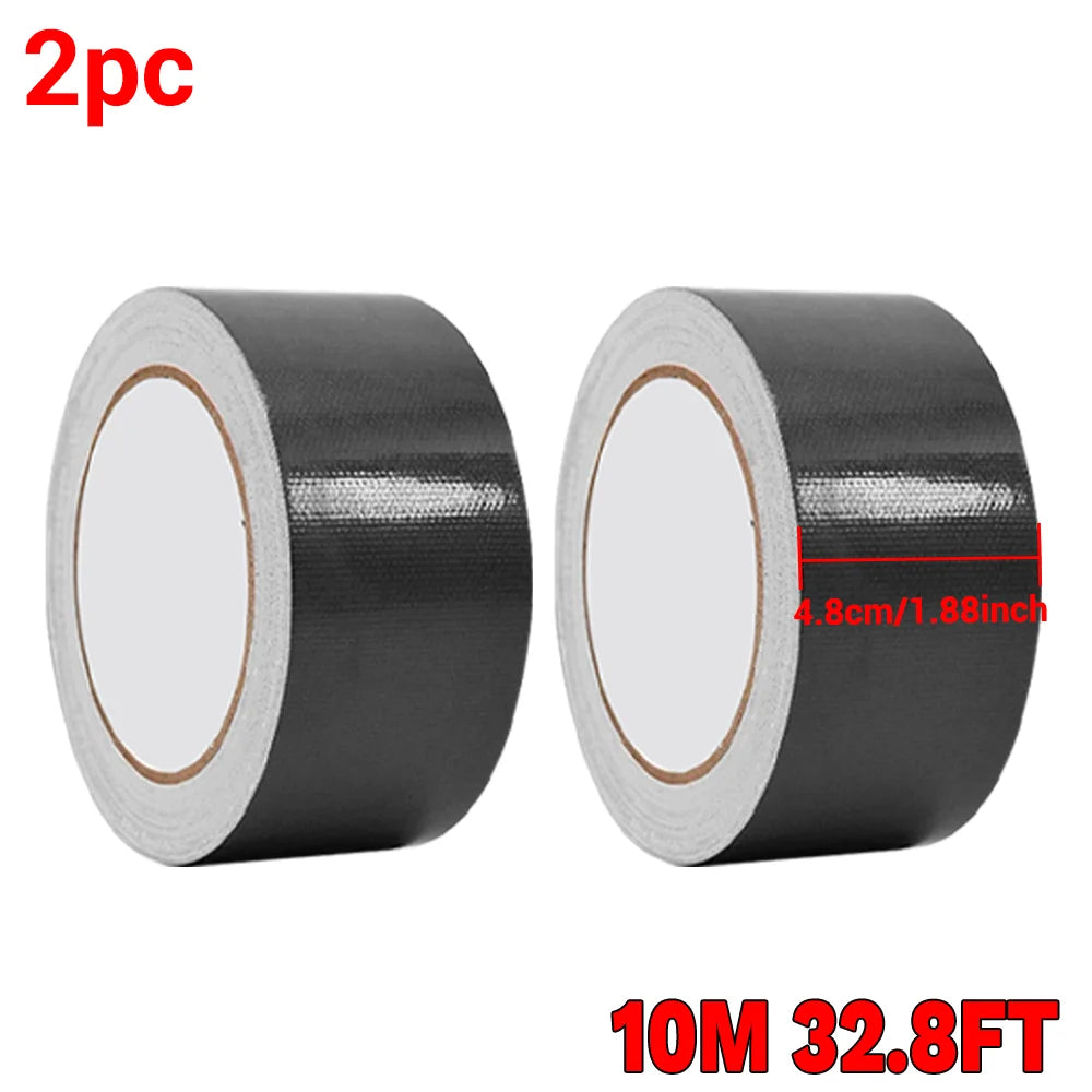 Black Super Adhesive Fabric Duct Tape Electric bicycle seat repair tarpaulin repair Black Cloth-based Adhesive Tape Packing tape