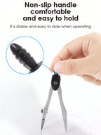 Precision Compasses with Replaceable Tips  Student Drawing and Mapping Tool Set  Suitable for Both Examination and Office Use