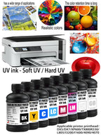 For Epson UV Hard ink Soft ink White LED UV Ink For Epson DX5 DX7 XP600 TX800 Printhead I3200 I1600 R1900 R2000 Rl800 Printer
