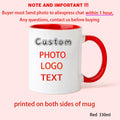 Personalized Photo Mug, Customize Family, Kids, Lovers, Logo, Text, Dog, Cat, Photos Mugs, Tea Milk Cup, Mother's Day Gift
