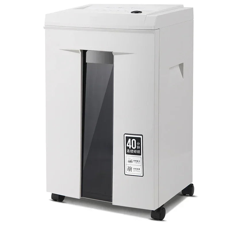 Hot Sale 20L Electric Shredder 2*12mm High Power 5 Level Secret Continuous 40 Minutes Work Office Home Paper Grinder Crusher Des