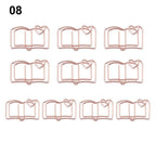 50/20pcs Love Diamond Crown Envelope Stationery Photo Tickets Office Supplies Metal Book Paper Clip Paperclips Mini Binder Clips
