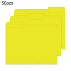 50Pcs Manila File Folders Standard Letter Size File Folders Business Document Organizers Home Office Organization School Supply
