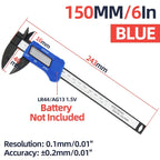 Digital Vernier Caliper Plastic Pachometer Digital Ruler Carpentry Tool Caliber Measuring Tool Digital Caliper Depth Gauge