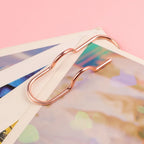 Anti Lost Paper Clip Metal Pen Holder Clips Portable Bookmarks Photo Memo Ticket Fixed Paperclips Office School Stationery