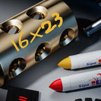 Solid Paint Marker Oil-based Ink Waterproof High Temperature Resistant for Writing Marks on Metal Wood Plastic Glass Stone