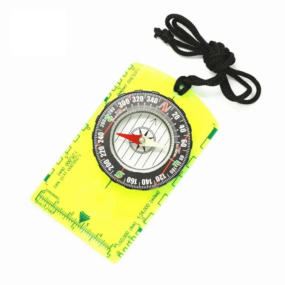 Compass Navigation Map Reading Scouts Camping Hiking Scale Ruler Outdoor Orienteering Tools