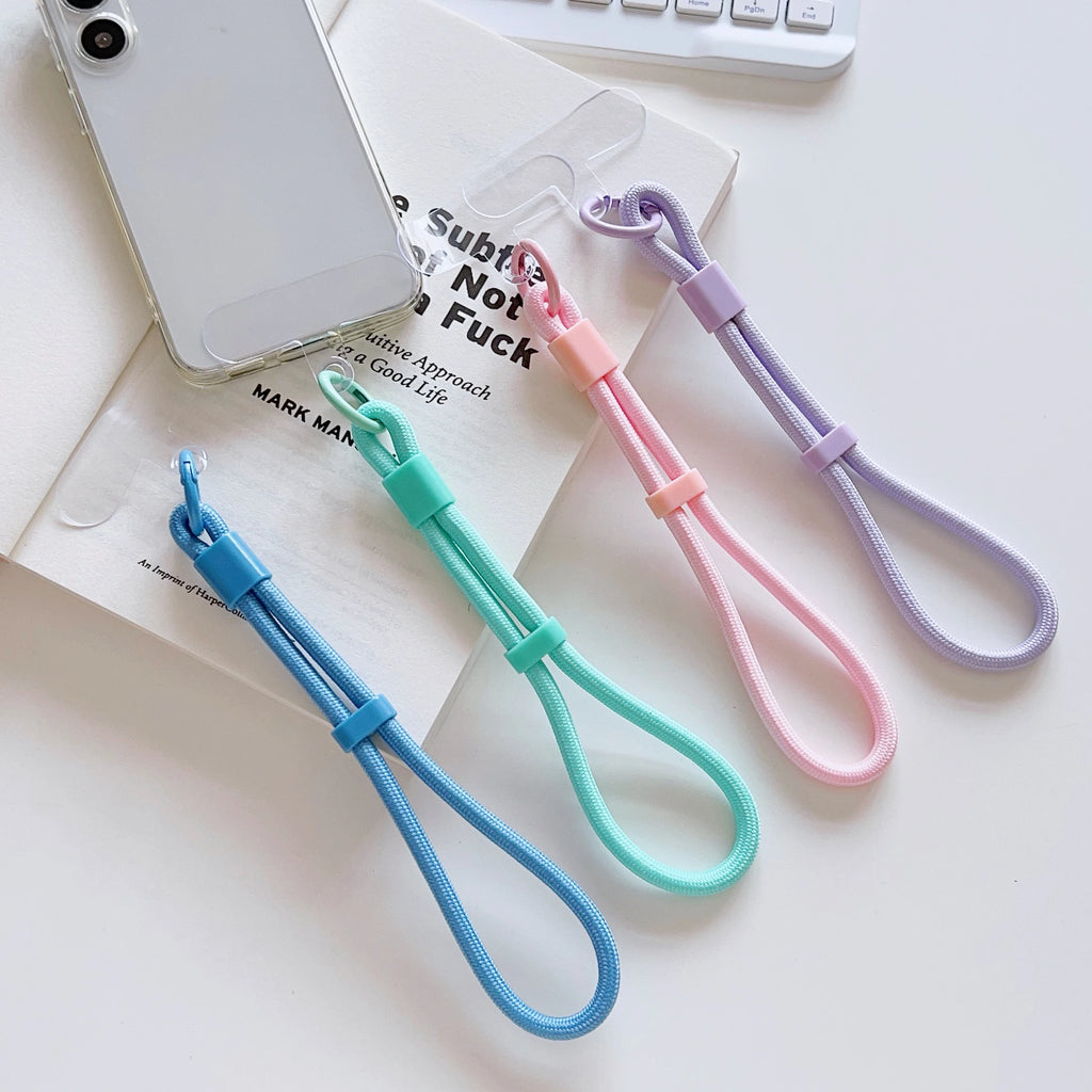 Short Adjustable Phone Strap Anti Slip Anti Fall Wrist Strap Phone Case Universal Connector Piece Accessory Lanyard Pendant