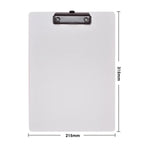 A4 File Folder Clipboard Writing Pad Memo Clip Board Clips Test Paper Storage Organizer School Supplies Office Stationary