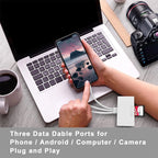 New 5 In 1 SD Card Reader USB HUB for iPhone 12 13 14 15 16 17 Huawei USB 3.0 Type C to SD TF Card Memory Reader OTG Adapter