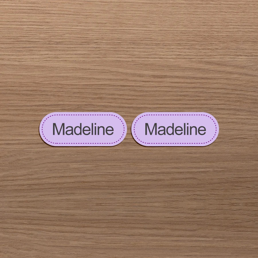 Personalized Sewing Labels for Clothes,School Uniforms,Custom Name Iron-on Fabric Tags,Cotton Material,Machine Washable