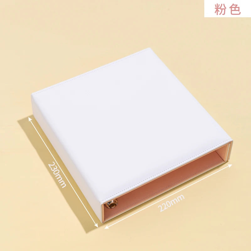 Big A5 Photocard Binder Magnetic D 3 Rings 4Grid Collect Book Kpop Photo Album PU Leather Photo Holder Korean 포카 바인더