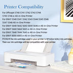 62XL Ink Cartridges Replacement For HP 62 HP62 Compatible Envy 5540 5640 5642 5644 5646 7640 5660 7644 250 200 5740 5742 Printer