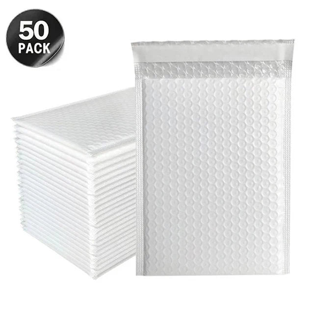50Pcs Black Bubble Mailer Bubble Padded Mailing Envelopes Mailer Poly for Packaging Self Seal Shipping Bag Bubble Padding Bubble