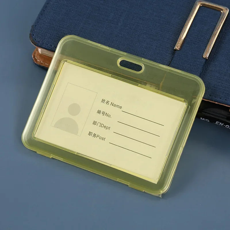 Women Men Card Cover Case Plastic Transparent Business Credit Cards Bank ID Card Sleeve Protect Holder Case for Student