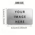 Customized Photo Wallet Card Text VIP Metal Card Personalized Aluminum Sheet Thin Design Picture Business Waterproof Card Gift