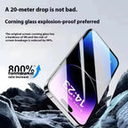 Dust Free Easy Installation HD Screen Protectors For iPhone 18 Pro Max 17 Pro Max 16 Pro 15 14 13 12 11 XR X Air Tempered Glass