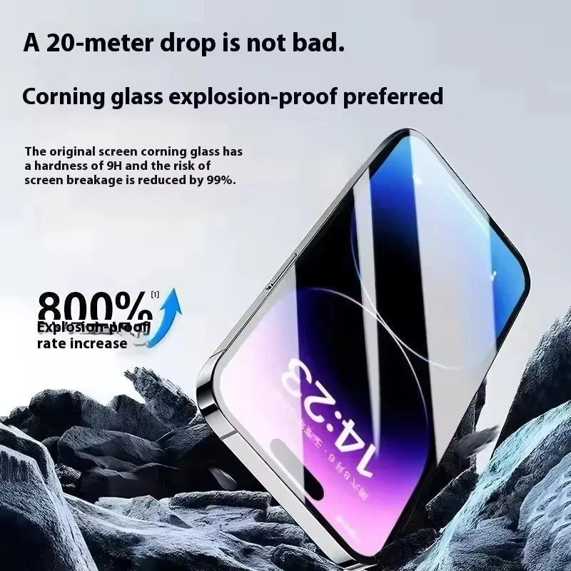 Dust Free Easy Installation HD Screen Protectors For iPhone 18 Pro Max 17 Pro Max 16 Pro 15 14 13 12 11 XR X Air Tempered Glass