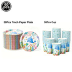 Ocean Sea Birthday Party Tableware Turtle Whale Print Plates Napkins Cups for Baby Shower Ocean Party Birthday Decorations