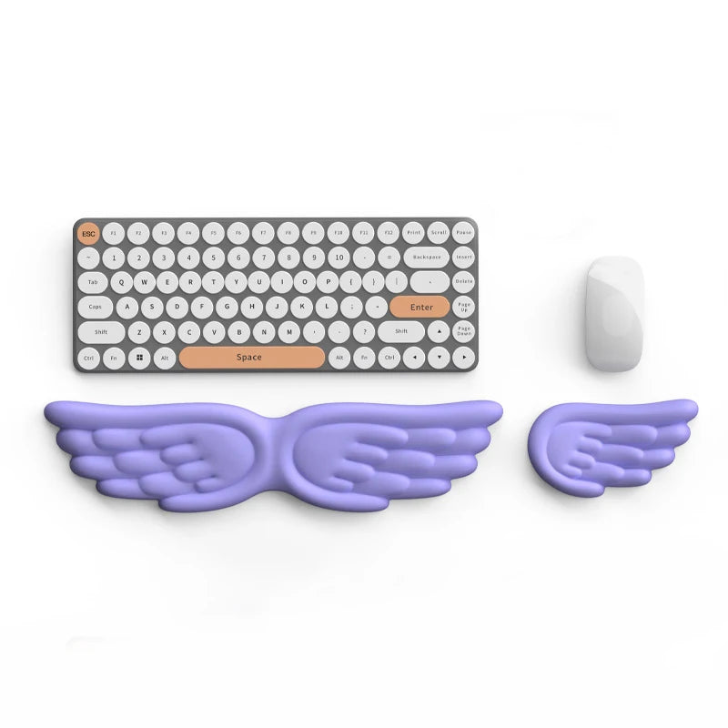 Mechanical Keyboard, Mouse, Wrist Rest, Computer Keyboard, Laptop, Angel Wing, Memory Foam, Mouse Pad Wrist Support