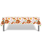 130*220cm Pizza PE Table Cover Birthday Party Decorations Plastic Tablecloth Disposable Party Supplies