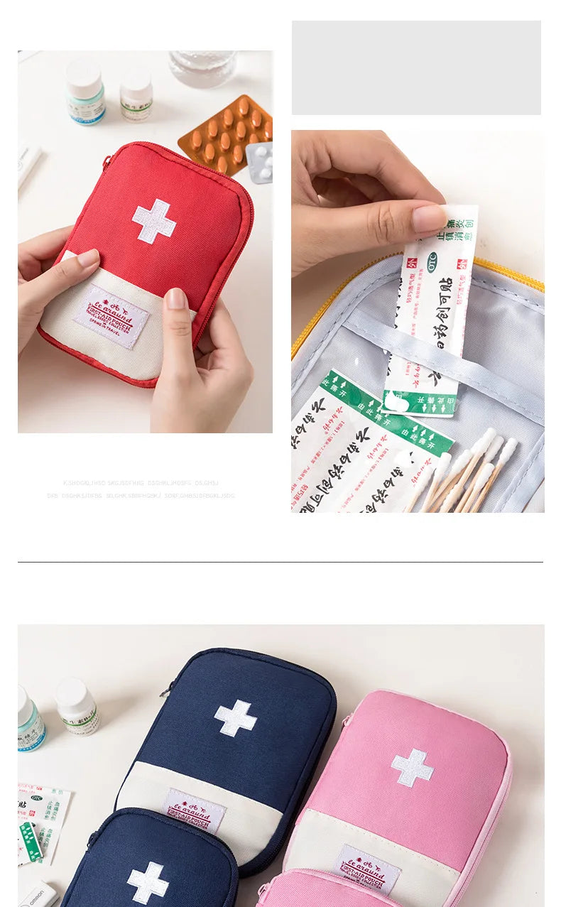 First Aid Kit Pouch Home Medicine Storage Bag Suitable For Outdoor Travel Medical Bag Home Rescue Emergency Survival Kit