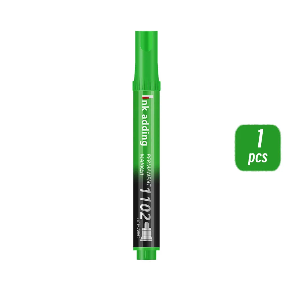 1/10/20pcs 2mm Red Blue Ink Black Permanent Marker Pens, Fine Tip, Waterproof, Quick Drying Drawing Pens Wood Stone Metal Glass