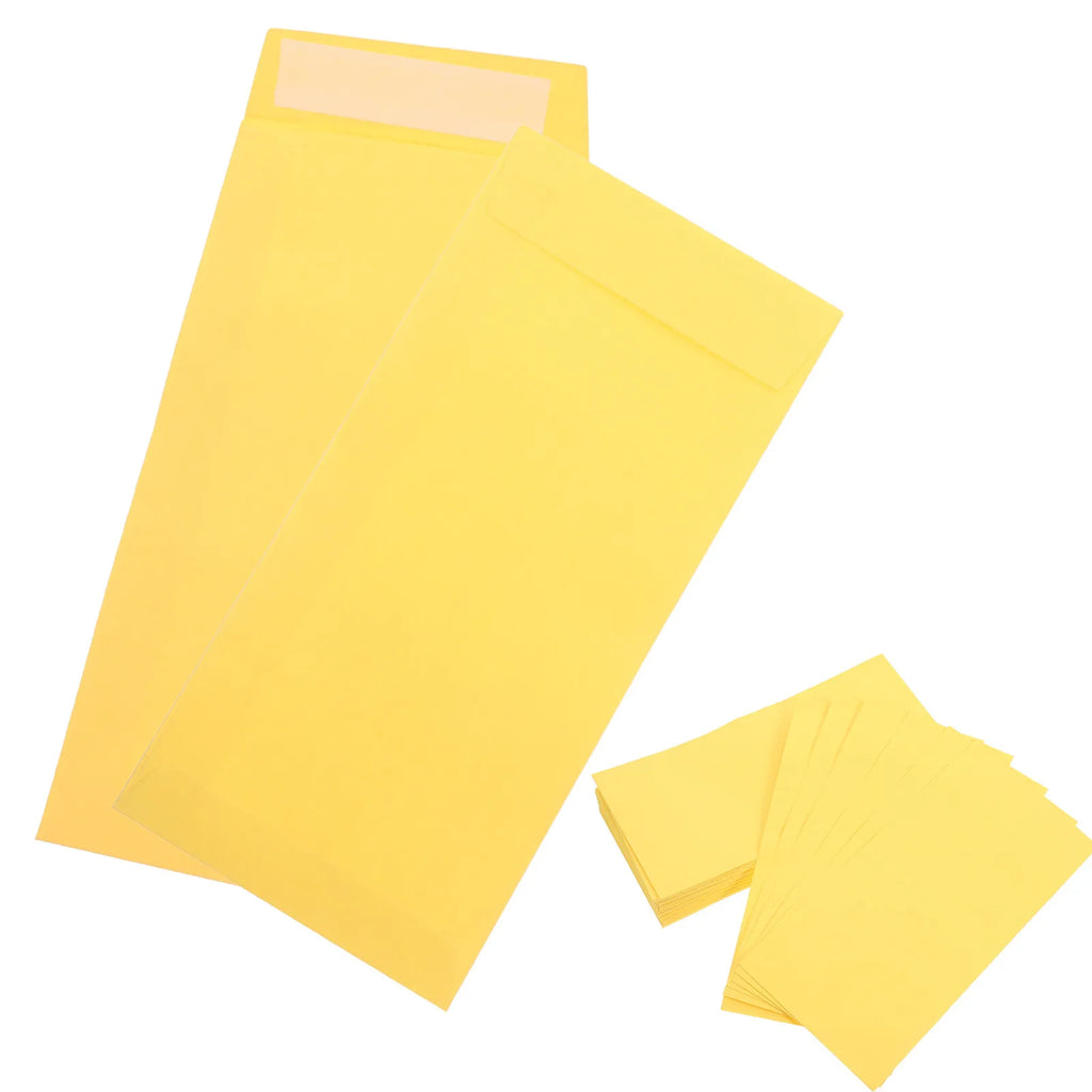 60Pcs Paper Envelopes Business Security Self Seal Invitation Letter Covers Multifunctional Convenient Storage Coin Holder