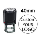 Custom Self-Inking Stamp 25/30/40/50mm Round LOGO Design Personalized Text Press-type Inking Stamp for Wedding Invitation Envelo