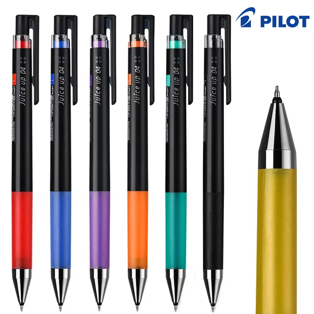 Pilot Juice Up 0.4mm Retractable Gel Ink Pen ST Nib Black Pen Quick-drying Smooth DIY Hand Account LJP-20S4 School Stationary